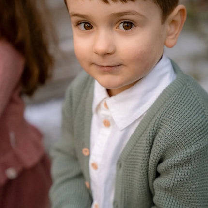 Gebreid vest Forest Green - Babywinkel - 8721122580011