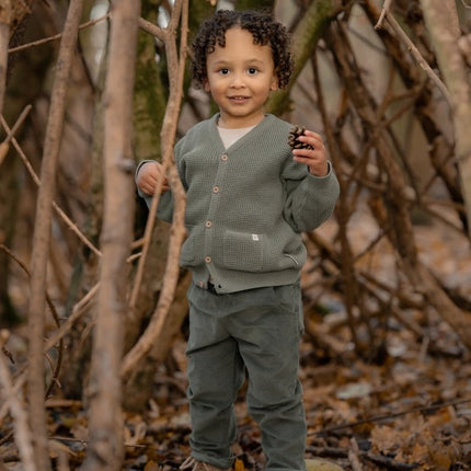 Gebreid vest Forest Green - Babywinkel - 8721122580011