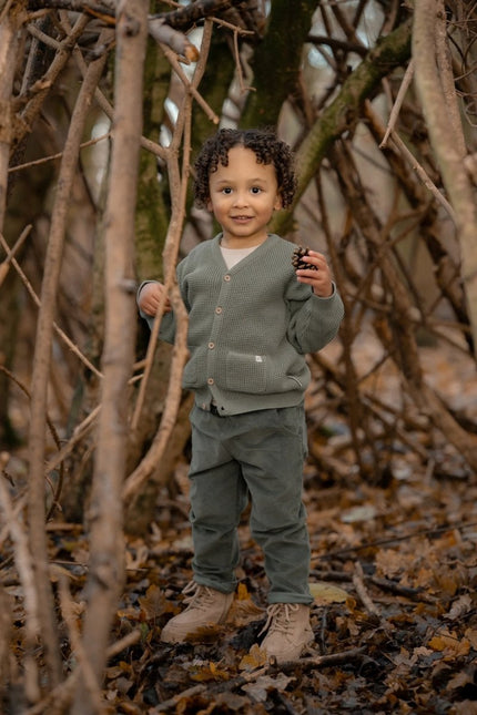 Gebreid vest Forest Green - Babywinkel - 8721122580011