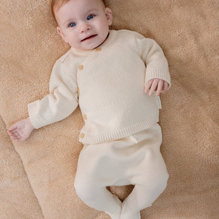 Gebreide broek Off White - Babywinkel - 8721122582992
