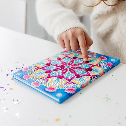 Gekleurde Knutselset Diamond Painting Notitieboek - Babywinkel - 8714274079786