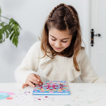 Gekleurde Knutselset Diamond Painting Notitieboek - Babywinkel - 8714274079786