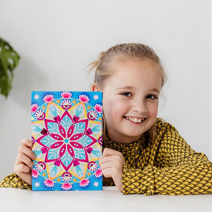 Gekleurde Knutselset Diamond Painting Notitieboek - Babywinkel - 8714274079786