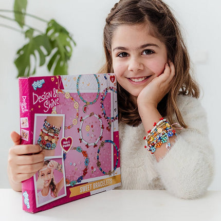 Gekleurde Knutselset Fruit/ Bloemen Armbanden Maken - Babywinkel - 8714274028210
