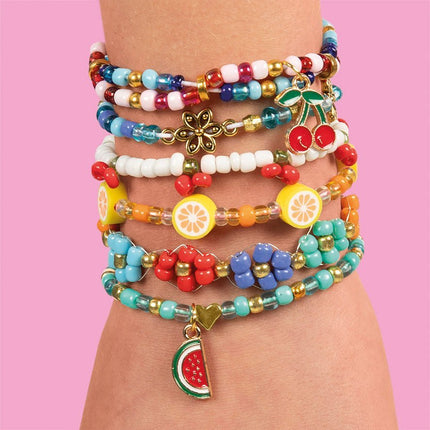 Gekleurde Knutselset Fruit/ Bloemen Armbanden Maken - Babywinkel - 8714274028210