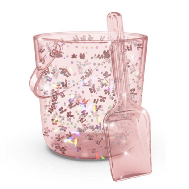 Glitter emmer en schep CHERRY - Babywinkel - 5715681170427