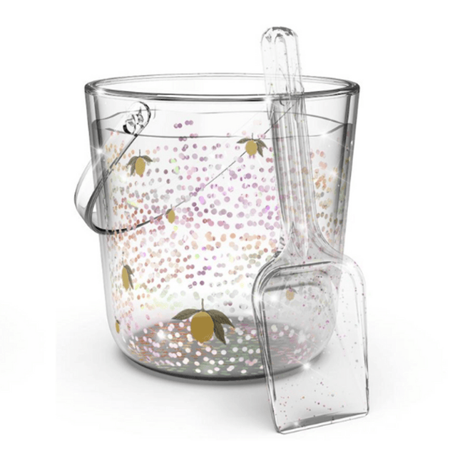 Glitter emmer en schep lemon - Babywinkel - 5715681170441