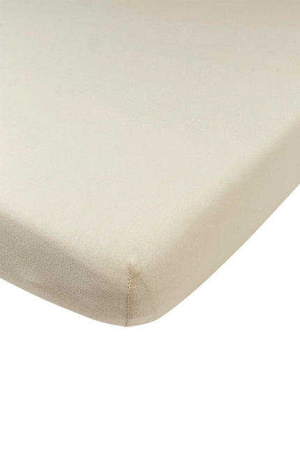 Hoeslaken ledikant jersey Uni - soft sand - 60x120cm - Babywinkel - 4054703502305