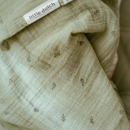 Little Dutch Hydrofiele Doek Pure Sage 120Cm koop je bij Babywinkel