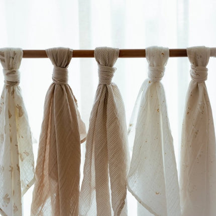 Hydrofiele doek 120x120 - Pure Soft Beige - Babywinkel - 8721122584514