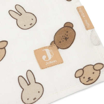 Hydrofiele Doek Large 115x115cm - Miffy and Friends - 2 Stuks - Babywinkel - 8717329393417