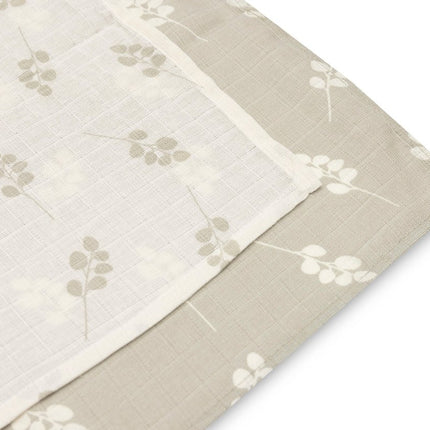 Hydrofiele Doek Large 115x115cm Twig - Olive Green - 2 Stuks - Babywinkel - 8717329376991