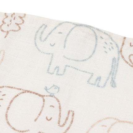 Jollein Hydrofiele Doek Elephant Tales 70Cm 3St koop je bij Babywinkel