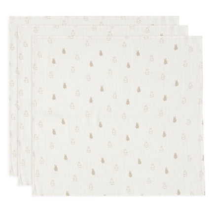 Hydrofiele Doek Small 70x70cm Happy Miffy - Nougat - 3 Stuks - Babywinkel - 8717329378971