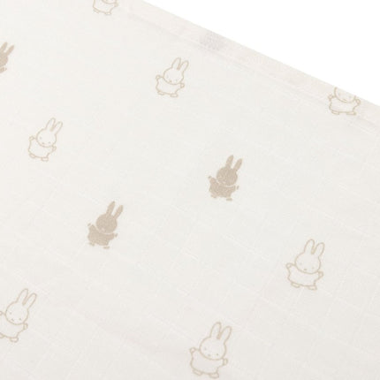 Hydrofiele Doek Small 70x70cm Happy Miffy - Nougat - 3 Stuks - Babywinkel - 8717329378971