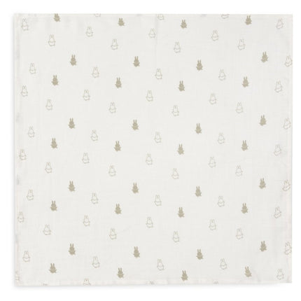 Hydrofiele Doek Small 70x70cm Happy Miffy - Olive Green - 3 Stuks - Babywinkel - 8717329378964