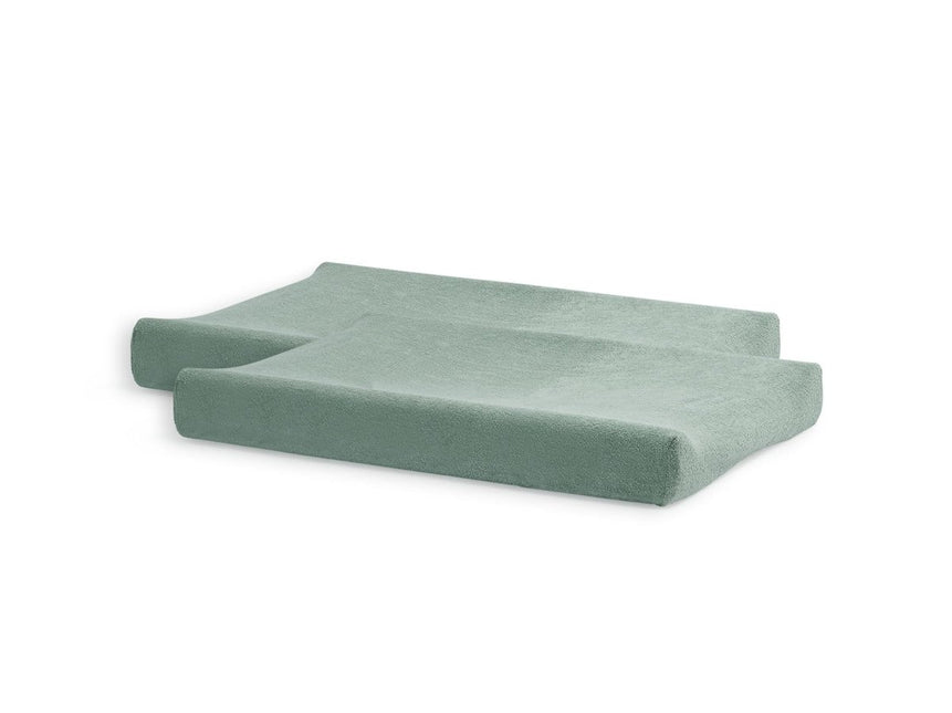 Jollein Aankleedkussenhoes Badstof Ash Green 75x85cm 2st - Jollein - Babywinkel - 8717329365094