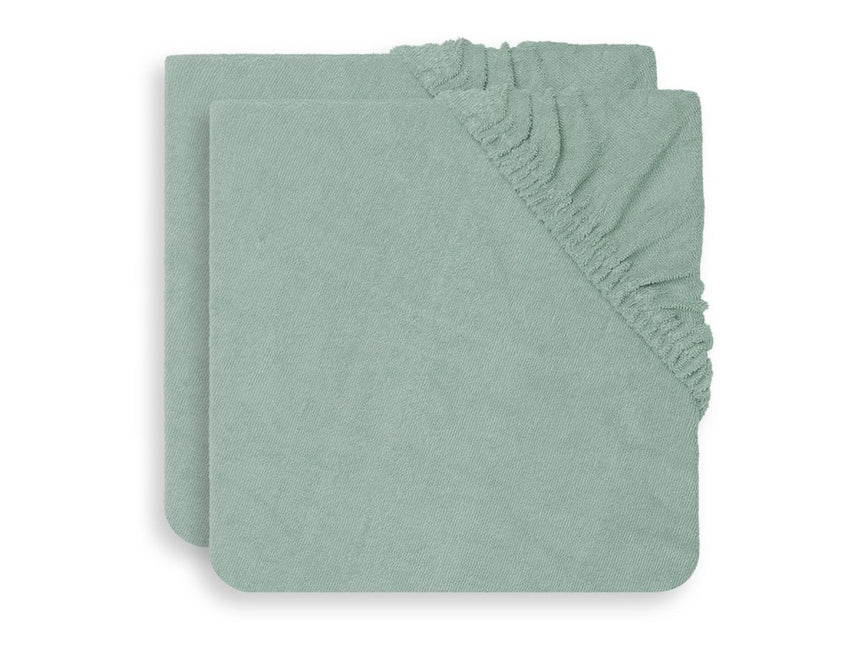 Jollein Aankleedkussenhoes Badstof Ash Green 75x85cm 2st - Jollein - Babywinkel - 8717329365094