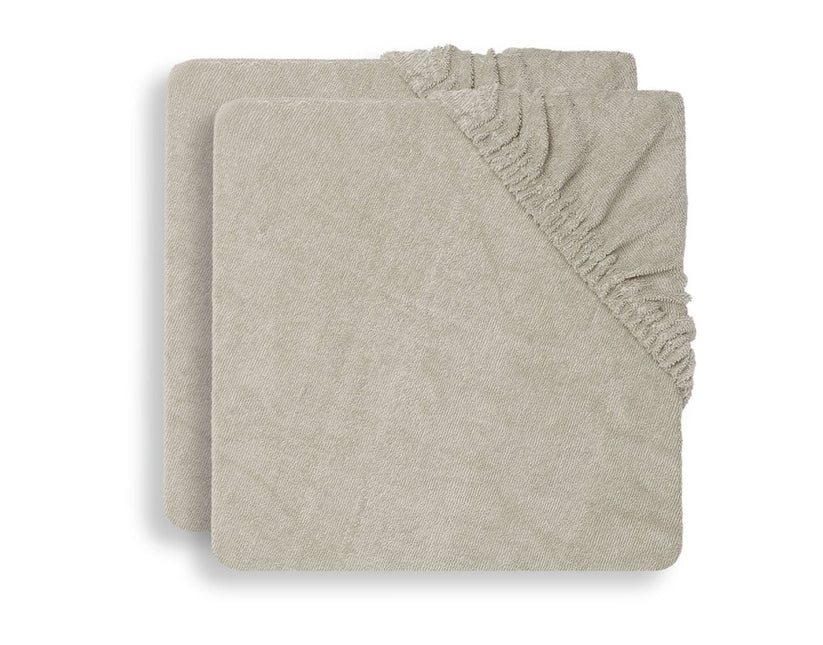 Jollein Aankleedkussenhoes Badstof Nougat 50x70m 2st koop je bij Babywinkel