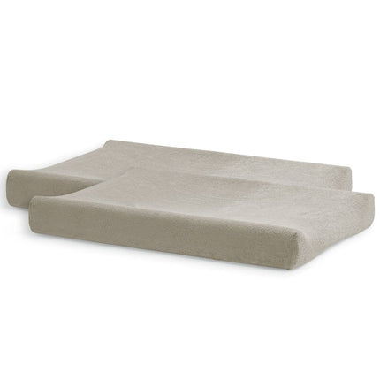 Jollein Aankleedkussenhoes Badstof Nougat 50x70m 2st - Jollein - Babywinkel - 8717329361324