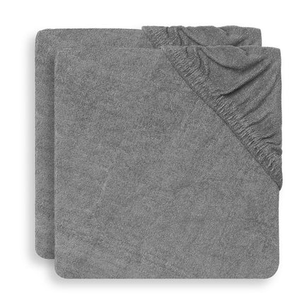 Jollein Aankleedkussenhoes Badstof Storm Grey 50x70m 2st - Jollein - Babywinkel - 8717329360051