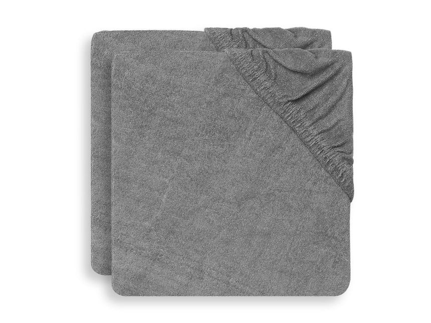 Jollein Aankleedkussenhoes Badstof Storm Grey 50x70m 2st - Jollein - Babywinkel - 8717329360051