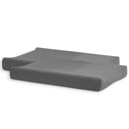 Jollein Aankleedkussenhoes Badstof Storm Grey 50x70m 2st - Jollein - Babywinkel - 8717329360051