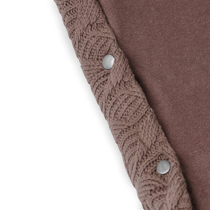 Jollein Aankleedkussenhoes Spring Knit Chestnut 50x70cm - Jollein - Babywinkel - 8717329363045