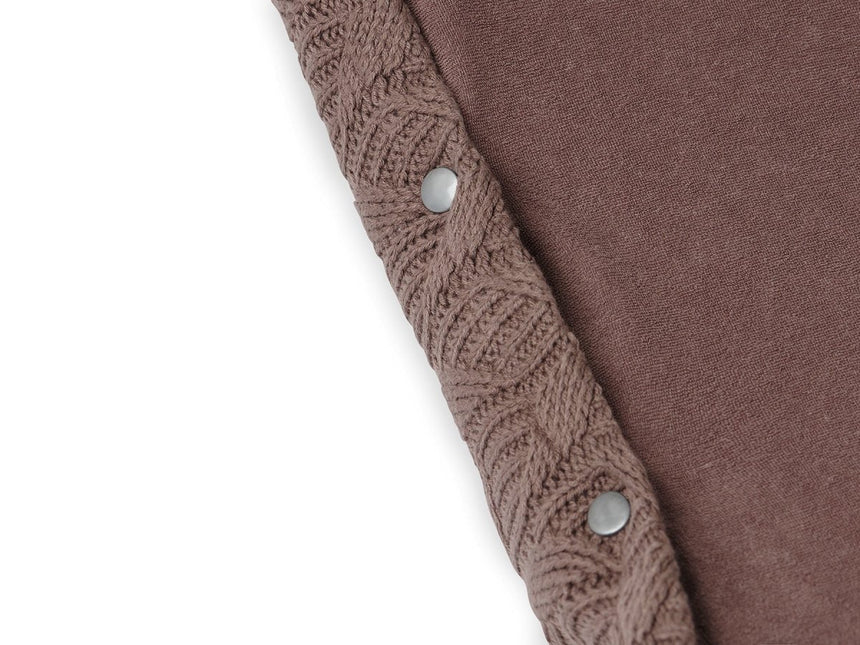 Jollein Aankleedkussenhoes Spring Knit Chestnut 50x70cm - Jollein - Babywinkel - 8717329363045