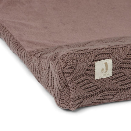 Jollein Aankleedkussenhoes Spring Knit Chestnut 50x70cm - Jollein - Babywinkel - 8717329363045