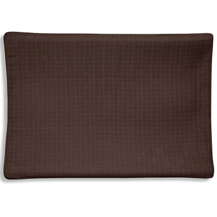 Jollein Aankleedkussenhoes Wrinkled Cotton Chestnut 50x70cm - Jollein - Babywinkel - 8717329364295