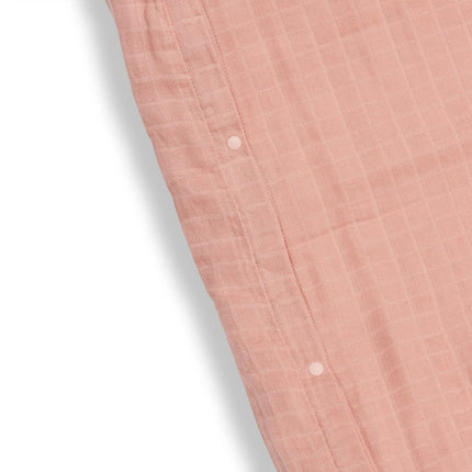 Jollein Aankleedkussenhoes Wrinkled Cotton Rosewood 50x70cm - Jollein - Babywinkel - 8717329364288