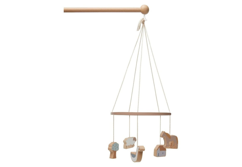 Jollein Baby Mobiel Hout Farm - Jollein - Babywinkel - 8717329373426