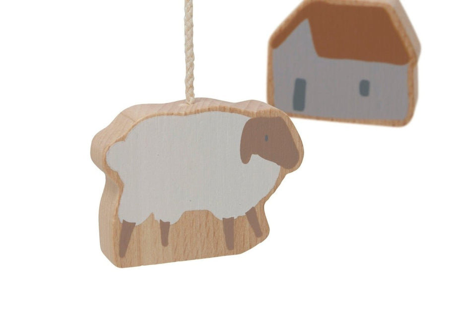 Jollein Baby Mobiel Hout Farm - Jollein - Babywinkel - 8717329373426