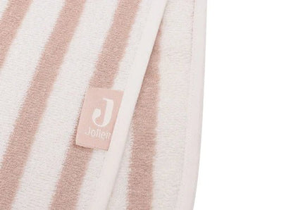 Jollein Badponcho Gestreept Terry Wild Rose - Jollein - Babywinkel - 8717329380981