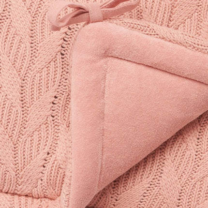 Jollein Bedomrander Spring Knit Rosewood 35x180cm - Jollein - Babywinkel - 8717329364011