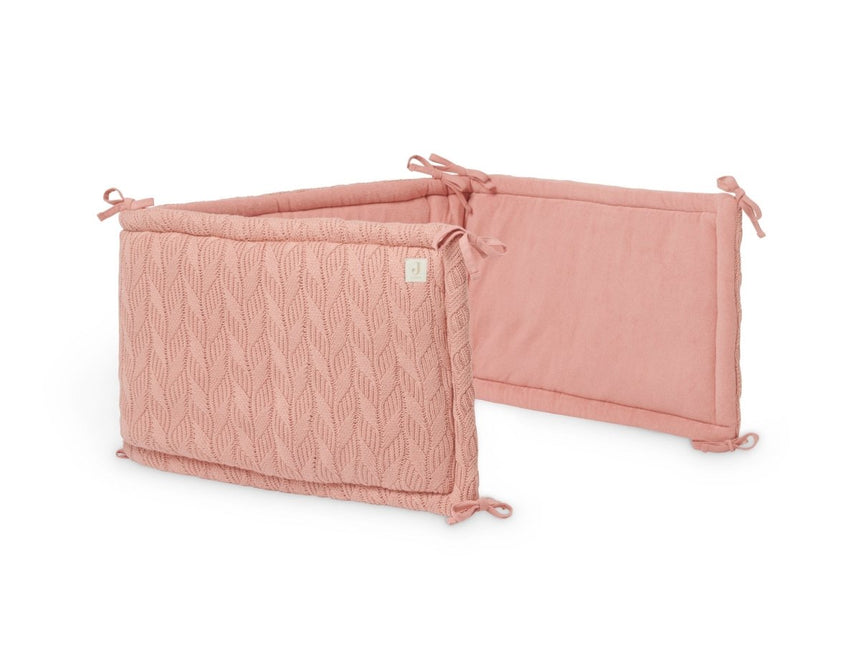 Jollein Bedomrander Spring Knit Rosewood 35x180cm - Jollein - Babywinkel - 8717329364011
