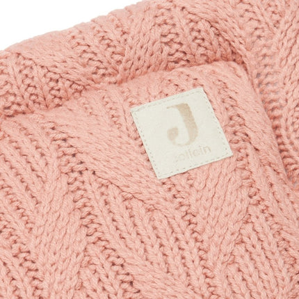 Jollein Bedomrander Spring Knit Rosewood 35x180cm - Jollein - Babywinkel - 8717329364011