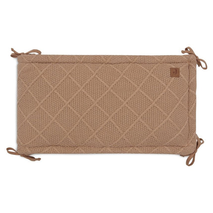 Jollein Boxbumper Check Knit Biscuit 180 X 30 Cm - Jollein - Babywinkel - 8717329386846