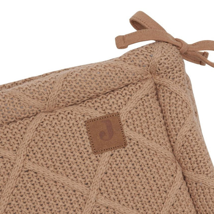 Jollein Boxbumper Check Knit Biscuit 180 X 30 Cm - Jollein - Babywinkel - 8717329386846