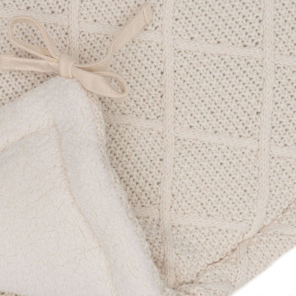 Jollein Boxbumper Check Knit Oatmeal 180 X 30 Cm - Jollein - Babywinkel - 8717329386839
