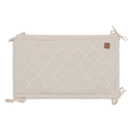 Jollein Boxbumper Check Knit Oatmeal 180 X 30 Cm - Jollein - Babywinkel - 8717329386839