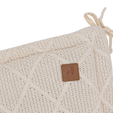 Jollein Boxbumper Check Knit Oatmeal 180 X 30 Cm - Jollein - Babywinkel - 8717329386839