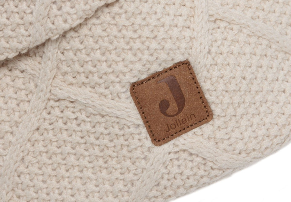 Jollein Commodemandje Check Knit Oatmeal koop je bij Babywinkel