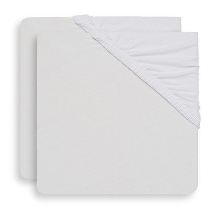 Jollein Hoeslaken Jersey Wit 40x90cm 2st - Jollein - Babywinkel - 8717329351189