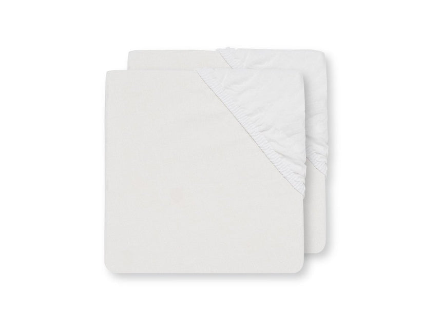 Jollein Hoeslaken Katoen Wit 40x90cm - Jollein - Babywinkel - 8717329315617
