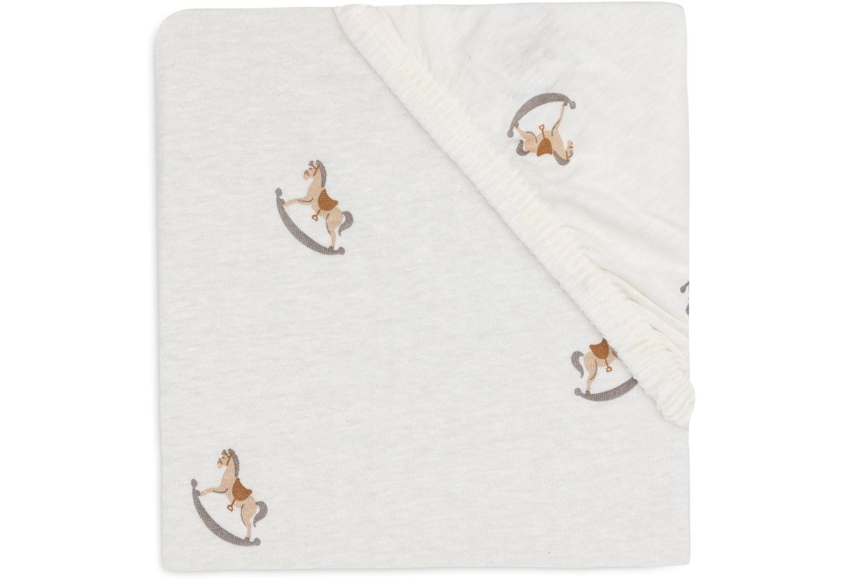 Drap-housse Jersey Blanc Jollein – 2 Draps Housse Pour Lit Enfant 70 X 140 Cm, 100% Coton Extensible