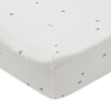 Jollein Hoeslaken Wieg Jersey Twinkling Sea Green 40/50 X 80/90 Cm - Jollein - Babywinkel - 8717329388291