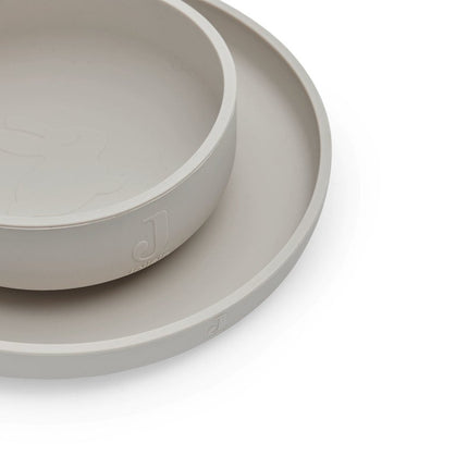 Jollein Kinder Servies Siliconen Nougat - Jollein - Babywinkel - 8717329364431