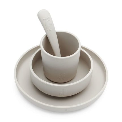 Jollein Kinder Servies Siliconen Nougat - Jollein - Babywinkel - 8717329364431